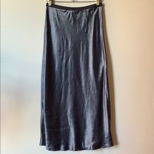 Max Mara Leisure Washed Satin Alessio Slip Skirt